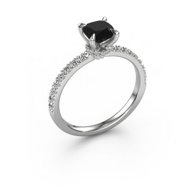 Verlobungsring Crystal CUS 4 950 Platin Schwarz Diamant 1.46 crt
