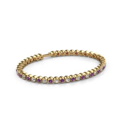 Tennis bracelet Bianca 3 mm 585 gold amethyst 3 mm