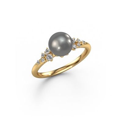Ring Royce PRL 585 gold grey pearl 7 mm