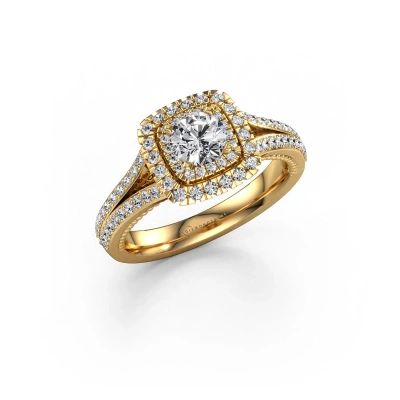 Engagement ring Annette 585 gold lab grown diamond 1.072 crt