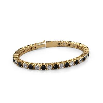 Tennis bracelet Karin 5 mm 750 gold black diamond 18.70 crt
