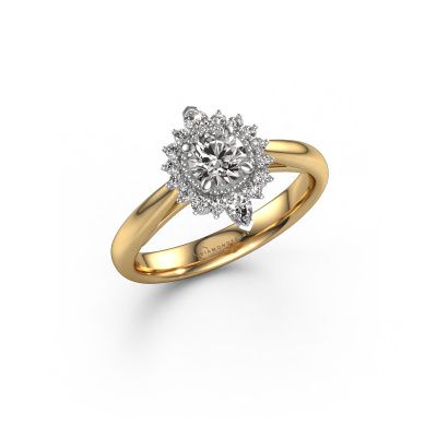 Bague de fiançailles Susan 585 or jaune diamant 0.785 crt