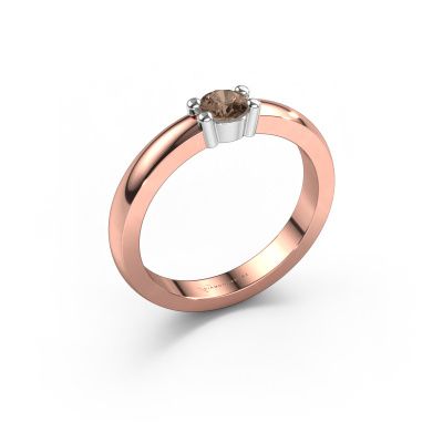 Ring Yasmin 1 585 rose gold brown diamond 0.25 crt