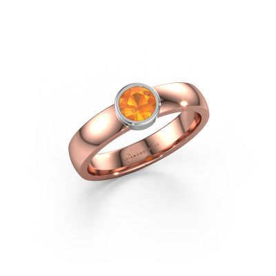 Ring Ise 1 585 rose gold citrin 4.7 mm