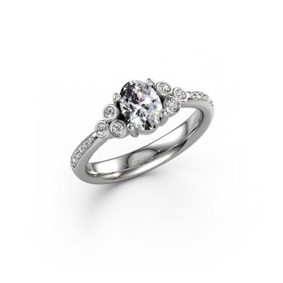 Engagement ring Lucy 2 950 platinum lab grown diamond 0.869 crt