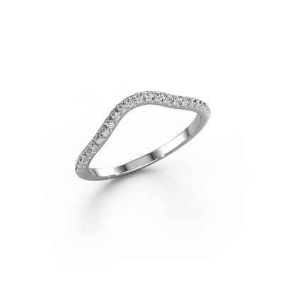 Stackable ring SRH0606C10H4 585 white gold diamond 0.173 crt