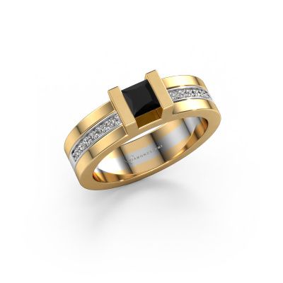 Verlobungsring Desire 585 Gold Schwarz Diamant 0.615 crt