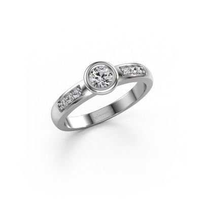 Engagement ring Lieke 585 white gold lab grown diamond 0.340 crt