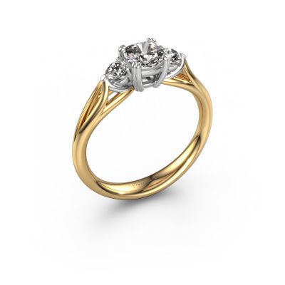 Verlovingsring Amie cus 585 goud diamant 0.900 crt