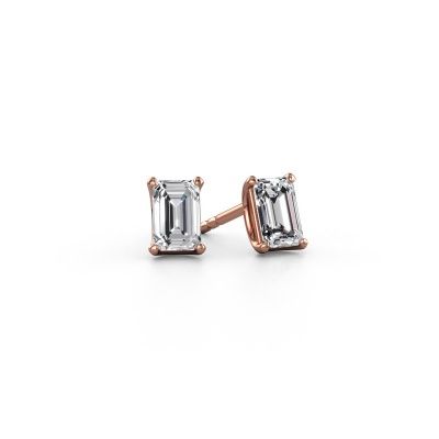 Stud earrings Sam EME 585 rose gold diamond 3.00 crt