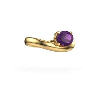 Engagement ring Floor OVL 585 gold amethyst 8x6 mm