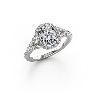 Engagement ring Kimber CSH 950 platinum diamond 1.589 crt