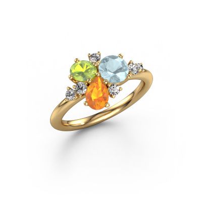 Ring Anja 585 gold aquamarine 5.4 mm
