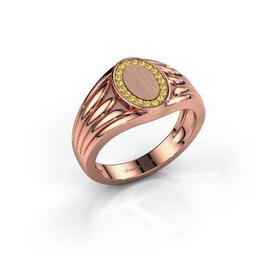 Pinky Ring Marinus 585 Roségold Gelb Saphir 1.2 mm