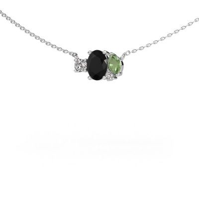 Anhänger Frauke OVL 585 Weißgold Schwarz Diamant 1.175 crt