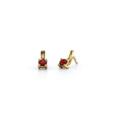 Ohrringe Mia 1 585 Gold Rubin 4.2 mm