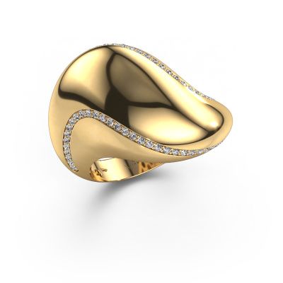 Ring Phyliss 585 gold diamond 0.36 crt