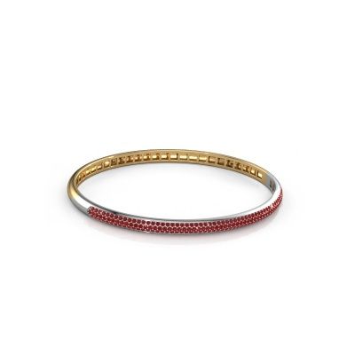 Bangle Emely 4mm 585 gold ruby 1.1 mm