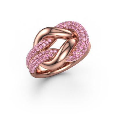 Ring Delena 585 Roségold Pink Saphir 0.8 mm