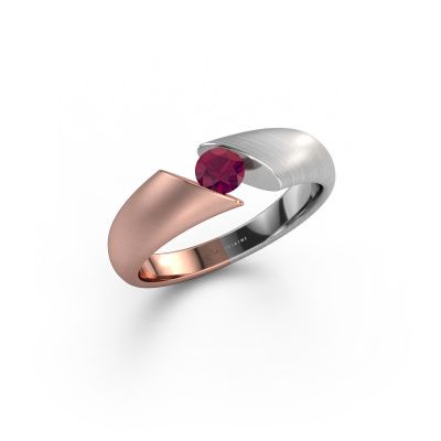 Verlobungsring Hojalien 1 585 Roségold Rhodolit 4 mm