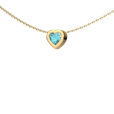 Pendant Tonja 585 gold blue topaz 5 mm