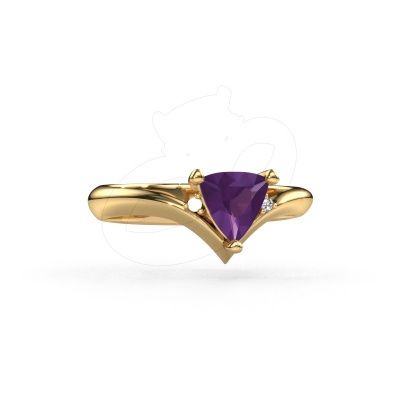 Ring Arlette 585 gold amethyst 7 mm