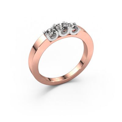 Ring Selina 1 585 Roségold Zirkonia 3.7 mm