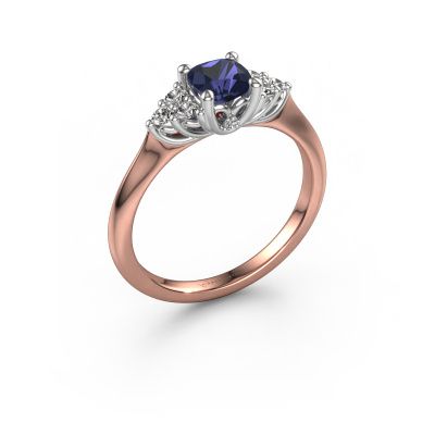 Engagement ring Felipa CUS 585 rose gold sapphire 5 mm