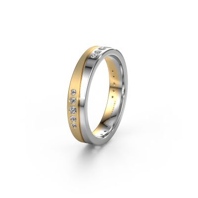 Trouwring WH0901L14A20PM 585 goud lab-grown diamant ±4x1.7 mm