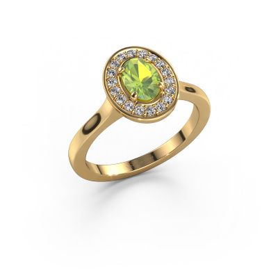 Ring Madelon 1 585 gold peridot 7x5 mm