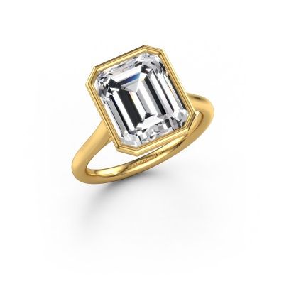 Engagement ring Lavon EME 585 gold lab grown diamond 5.21 crt