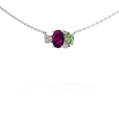 Hanger Frauke OVL 950 platina rhodoliet 7x5 mm