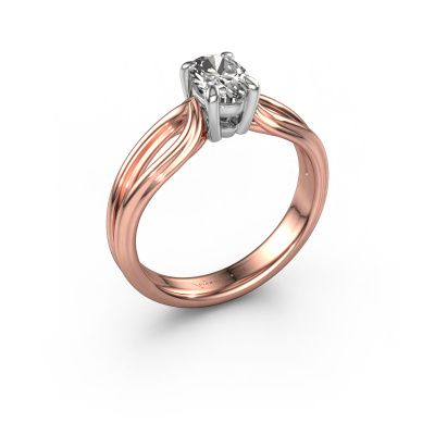 Verlobungsring Antonia ovl 1 585 Roségold Diamant 0.60 crt