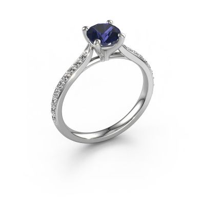 Engagement ring Mignon rnd 2 950 platinum sapphire 6 mm