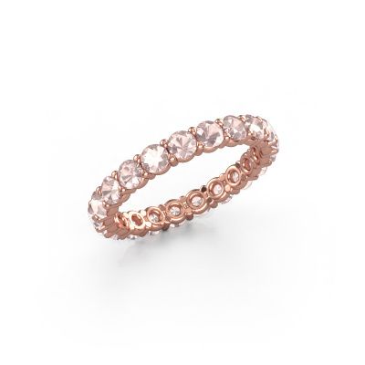 Ring Heddy rnd 2.9 585 rose gold morganite champagne 2.9 mm