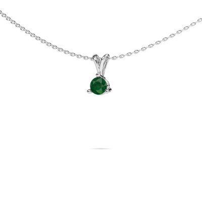 Pendant Somer 950 platinum emerald 6 mm