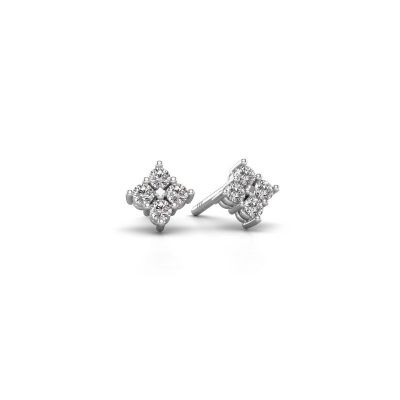 Stud earrings Maryetta 585 white gold diamond 0.24 crt