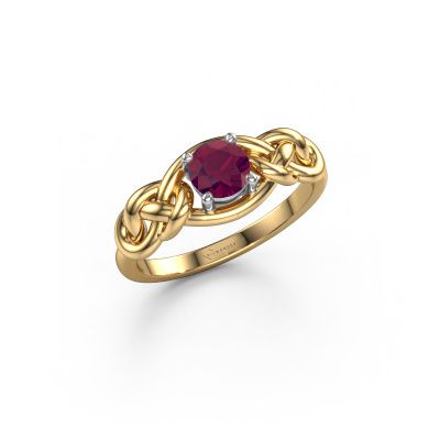 Ring Zoe 585 Gold Rhodolit 5 mm