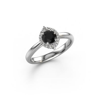 Verlobungsring Tora 950 Platin Schwarz Diamant 0.60 crt