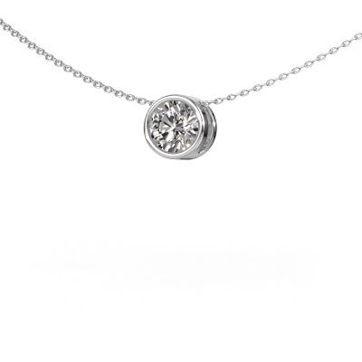 Pendant Lavon RND 950 platinum zirconia 6.5 mm