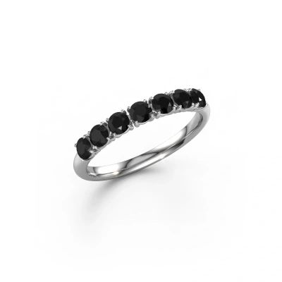 Ring Vivienne Half 950 Platin Schwarz Diamant 0.798 crt