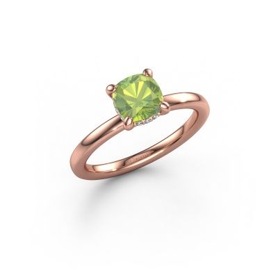 Verlobungsring Simone CUS 2 585 Roségold Peridot 6 mm
