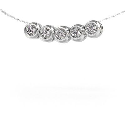 Collier Kim 5 585 or blanc diamant 1.25 crt