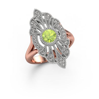 Verlobungsring Hanna 585 Roségold Peridot 5 mm