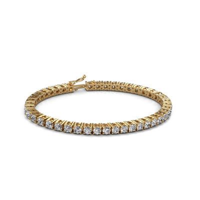 Tennis bracelet Karin 4 mm 585 gold diamond 10.75 crt