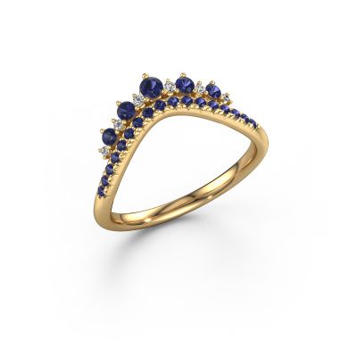 Vorsteckring Nica C 585 Gold Saphir 2.4 mm