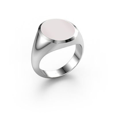 Chevalière Herman 5 950 platine nicolo rouge 15x13 mm