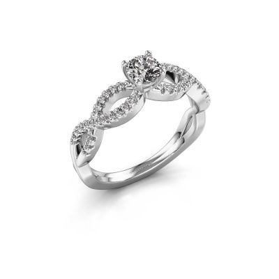 Verlovingsring Hanneke 585 witgoud diamant 0.40 crt