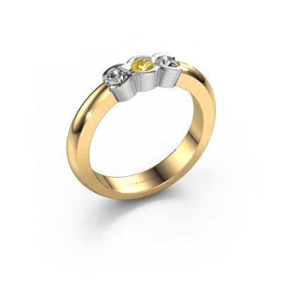 Ring Lotte 3 585 gold yellow sapphire 3 mm