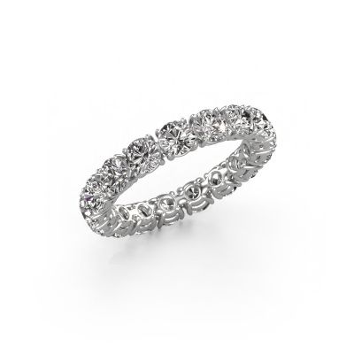 Stackable ring Vivienne 3.7 585 white gold lab grown diamond 3.40 crt